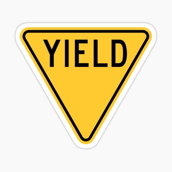 Yield Sign Sticker