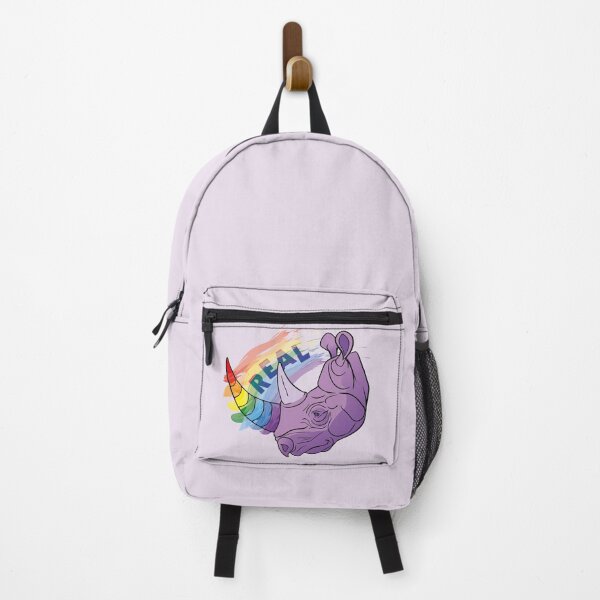 Item preview, Real violet rhino with rainbow colors designed and sold by Konopikyu.