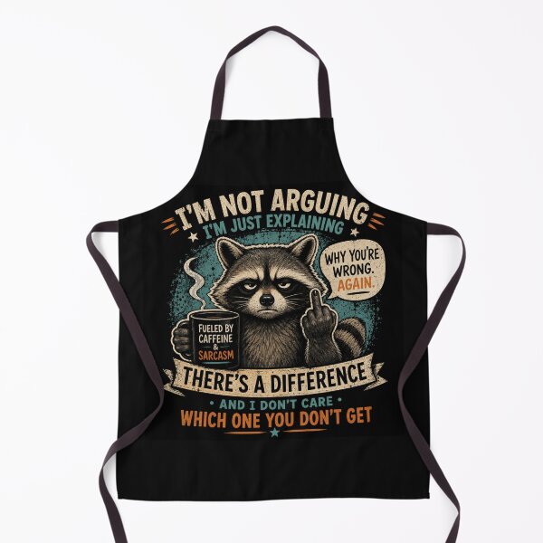 Item preview, Sarcastic Raccoon Fueled By Caffeine And Sarcasm Funny Sticker designed and sold by piketo.