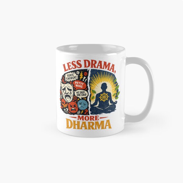 Item preview, Less Drama More Dharma Mind Balance Tee designed and sold by Dresut.