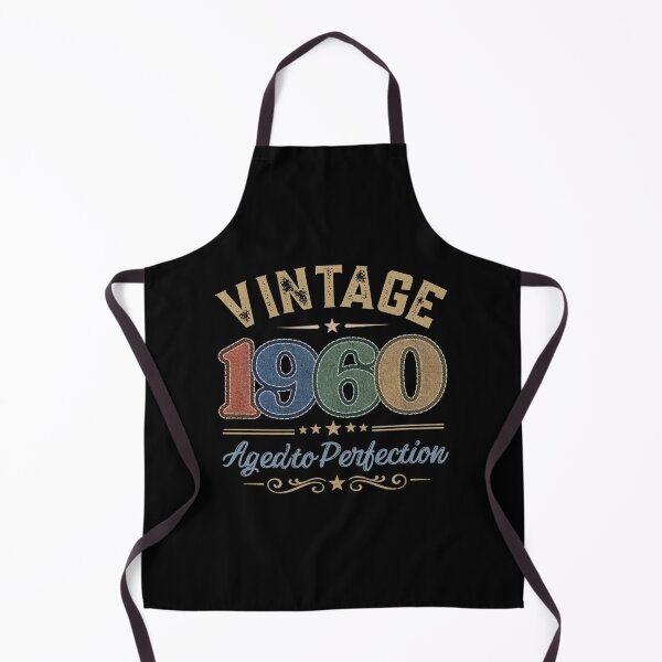 Item preview, Vintage 1960 Aged to Perfection Retro Birthday Design | Born in 1960 | Embroidered Denim Style designed and sold by Silaris Designs.