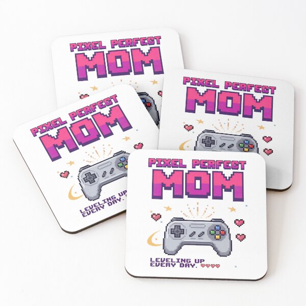 Item preview, Pixel Perfect Mom Retro 8-Bit Gaming - Leveling Up Every Day designed and sold by LuloCreative.
