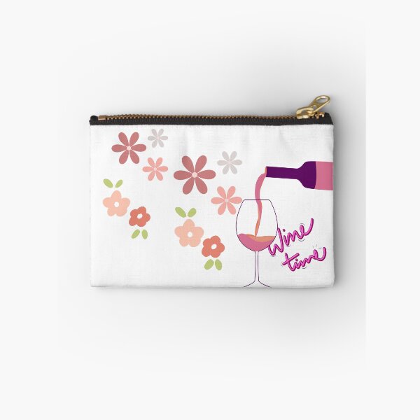Item preview, This Whimsical floral "Wine Time" Illustration for essential t-shirt, hats, mugs, and more  with its warm Earthy tone convey a time to unwind. designed and sold by MKTreasures.
