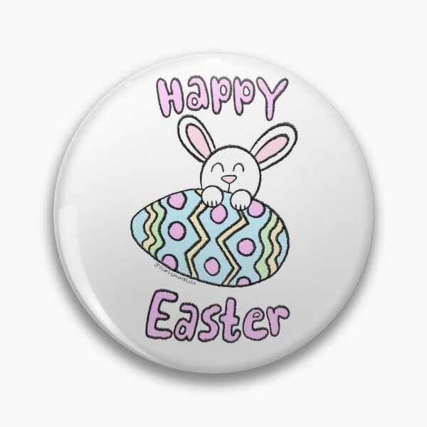 Item preview, Happy Easter Bunny Easter Egg Illustration  designed and sold by st4rlitmoon.