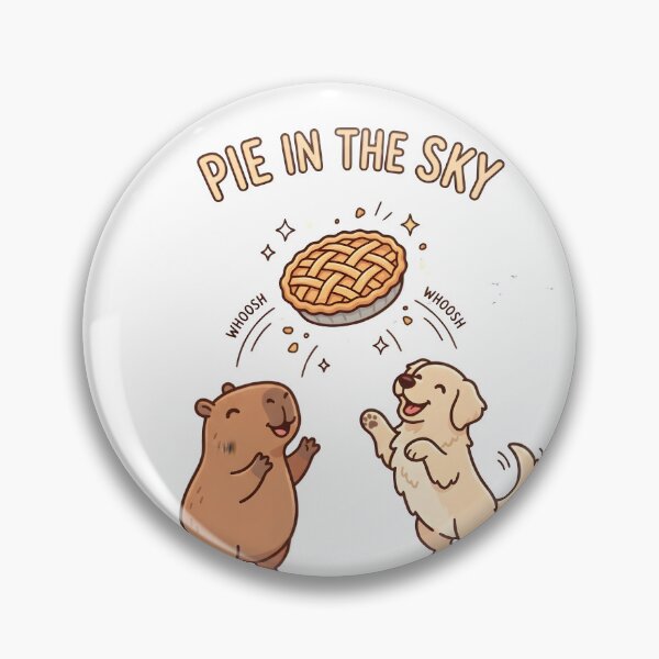 Item preview, Pie In The Sky Capybara And Dog Jumping designed and sold by laughingshirts.