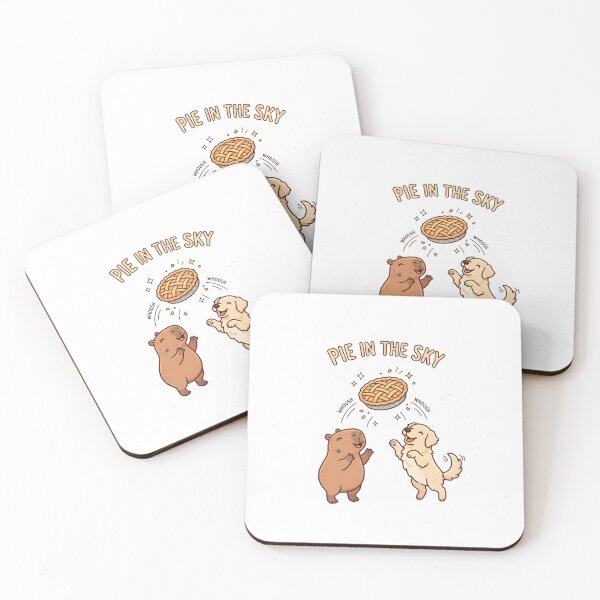 Item preview, Pie In The Sky Capybara And Dog Jumping designed and sold by laughingshirts.
