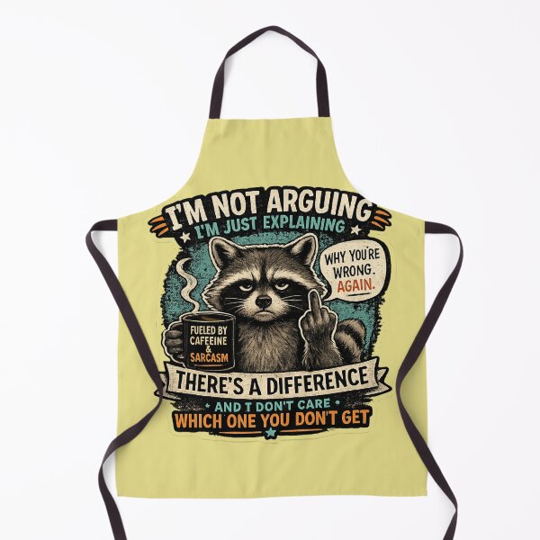 Item preview, Sarcastic Raccoon Fueled By Caffeine And Sarcasm Funny Sticker designed and sold by piketo.