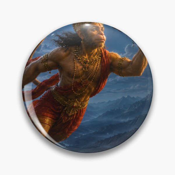 Item preview, Lord Hanuman Carrying Sanjeevani Mountain – Ramayana Heroic Wall Art designed and sold by Homyar.
