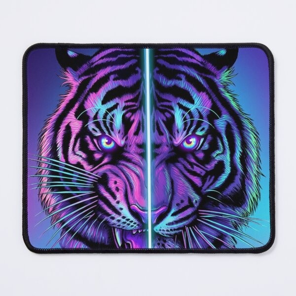 Item preview, Duality Tiger Neon Nature Lgbtq+ WLW Decor Poster Print Art Comic Saying designed and sold by Mind Space.
