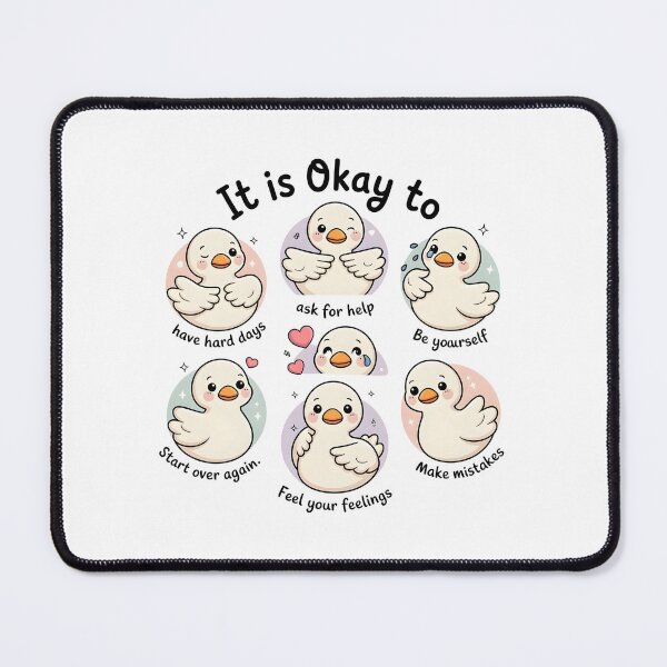 Item preview, Mental Health Awareness Positive Affirmation Self Love Emotional Wellness Cute Duck Motivation Kindness Encouragement designed and sold by designstoriesMK.