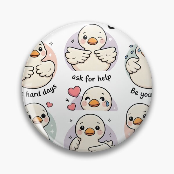 Item preview, Mental Health Awareness Positive Affirmation Self Love Emotional Wellness Cute Duck Motivation Kindness Encouragement designed and sold by designstoriesMK.