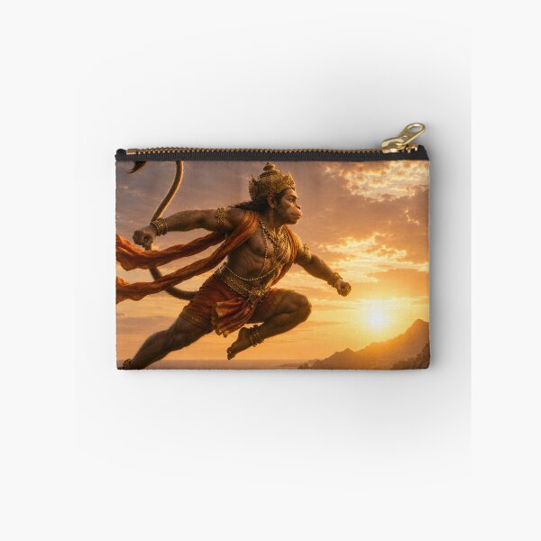 Item preview, Lord Hanuman Crossing the Ocean – Courage and Faith Hindu Wall Art designed and sold by Homyar.