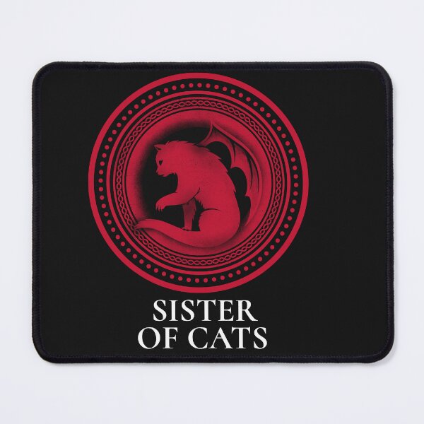 Item preview, Mystic Winged Guardian: Crimson Cat Seal Emblem- Sister of Cats designed and sold by SachiPathways.