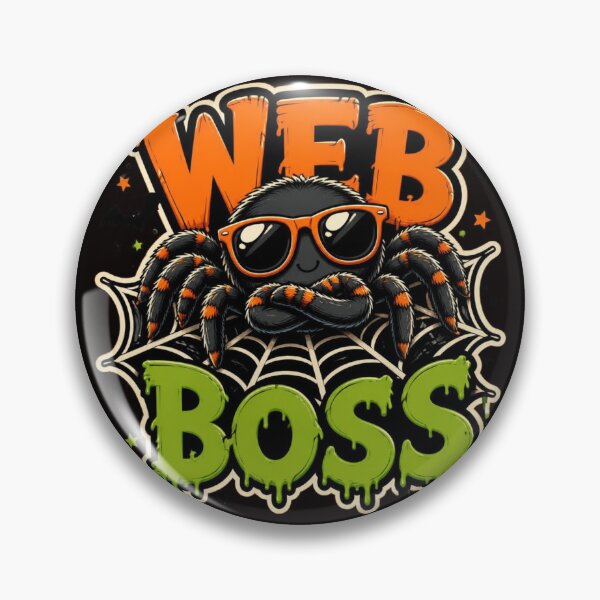 Item preview, Web Boss Halloween Spider Web Shirt Funny Spooky Season Graphic Cute Spider Halloween Costume Trick Or Treat Fall Vibes Design designed and sold by VectorJoy.