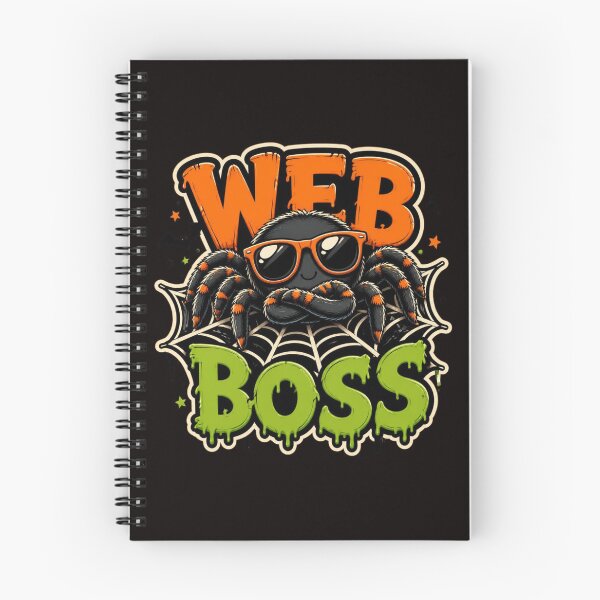 Item preview, Web Boss Halloween Spider Web Shirt Funny Spooky Season Graphic Cute Spider Halloween Costume Trick Or Treat Fall Vibes Design designed and sold by VectorJoy.