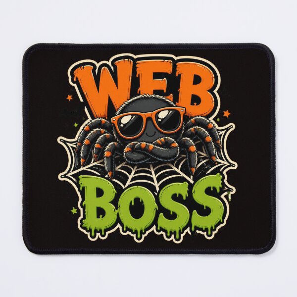 Item preview, Web Boss Halloween Spider Web Shirt Funny Spooky Season Graphic Cute Spider Halloween Costume Trick Or Treat Fall Vibes Design designed and sold by VectorJoy.