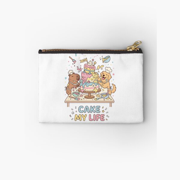 Item preview, Cake My Life Capybara And Dog Baking Disaster designed and sold by laughingshirts.