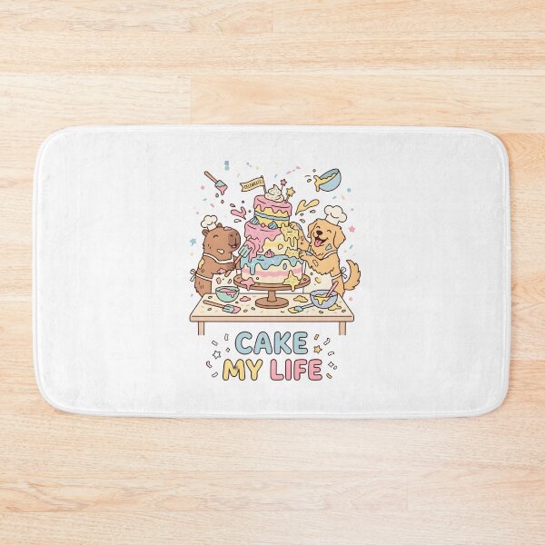 Item preview, Cake My Life Capybara And Dog Baking Disaster designed and sold by laughingshirts.