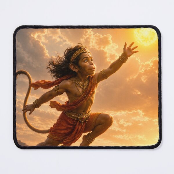 Item preview, Young Hanuman Reaching for the Sun – Divine Childhood Adventure Artwork designed and sold by Homyar.
