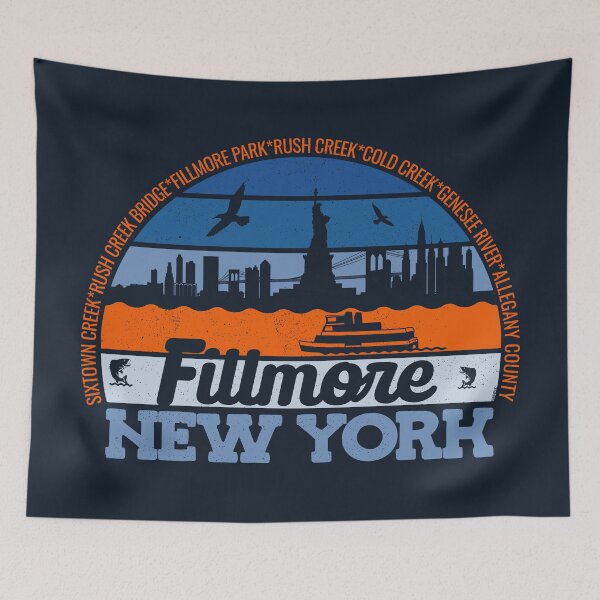 Item preview, Fillmore New York Sunset Retro Vintage Local Pride Logo designed and sold by CRHPOD20.