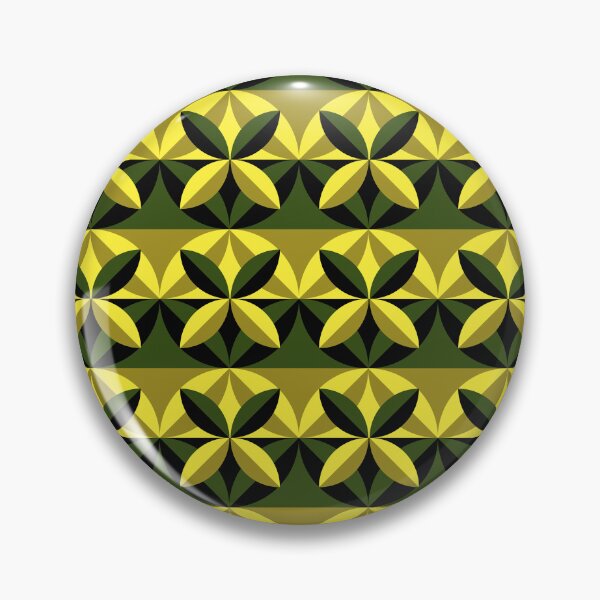 Item preview, Green, Mustard And Black Mid-Century Modern Pattern designed and sold by DEC02.