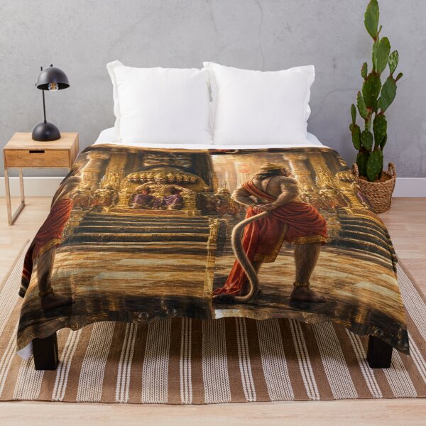 Item preview, Lord Hanuman Before Ravana's Court – Fearless Messenger of Ram designed and sold by Homyar.