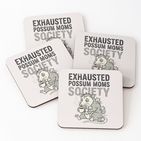 Item preview, Exhausted Possum Moms Society designed and sold by LuloCreative.