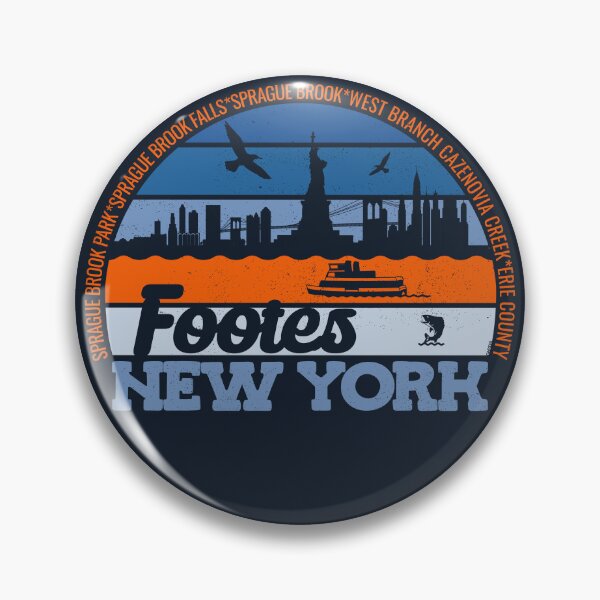 Item preview, Footes New York Sunset Retro Vintage Local Pride Logo designed and sold by CRHPOD20.