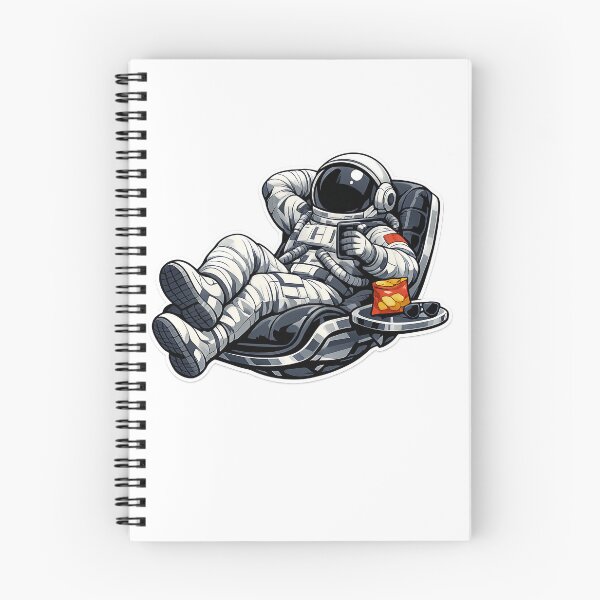 Item preview, Relaxing Astronaut Floating Lounge Chair Space Illustration designed and sold by builtforyou.