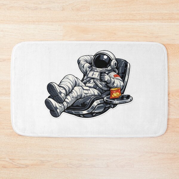 Item preview, Relaxing Astronaut Floating Lounge Chair Space Illustration designed and sold by builtforyou.