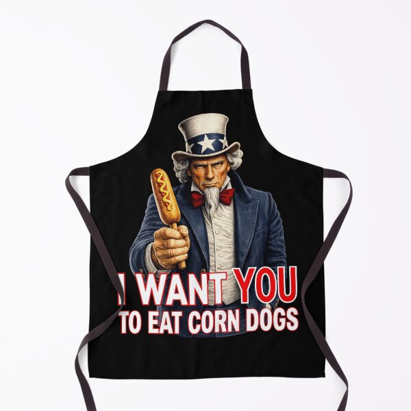 Item preview, Funny Corn Dog Lover Patriotic State Fair Food Humor Americana designed and sold by TheTrendsDesk.