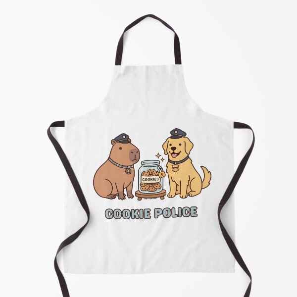 Item preview, Cookie Police Capybara And Dog Guarding Snacks designed and sold by laughingshirts.