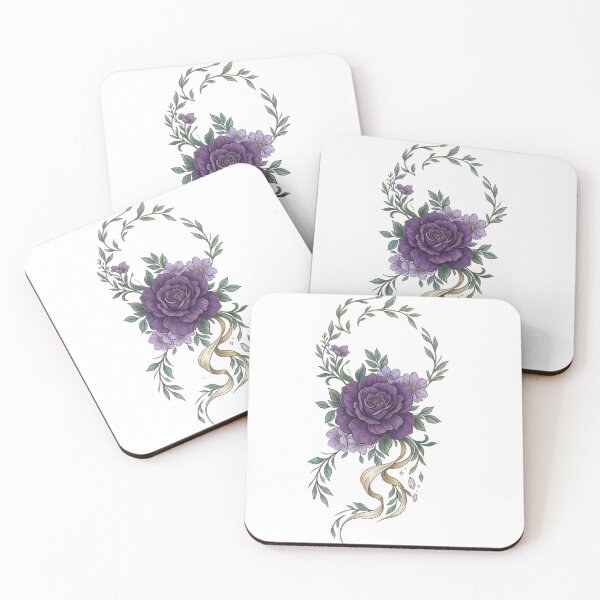 Item preview, Elegant Deep Purple Rose Floral Illustration. designed and sold by GoldenPetalAma.