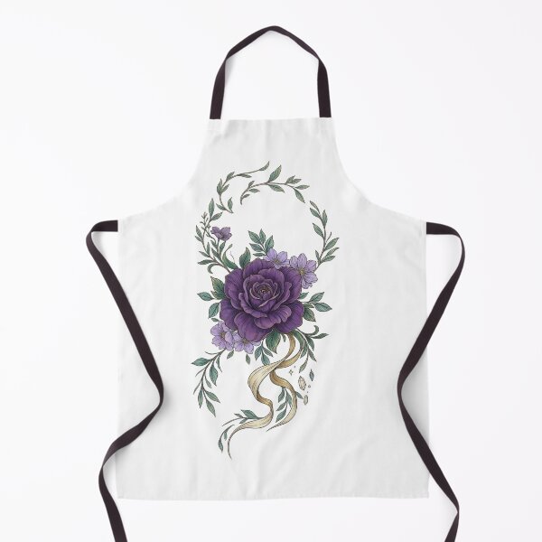 Item preview, Elegant Deep Purple Rose Floral Illustration. designed and sold by GoldenPetalAma.