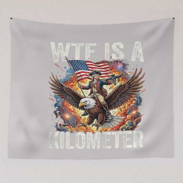 Item preview, 4th of July WTF is Kilometer Funny USA Patriotic Men Women designed and sold by MabelWells.