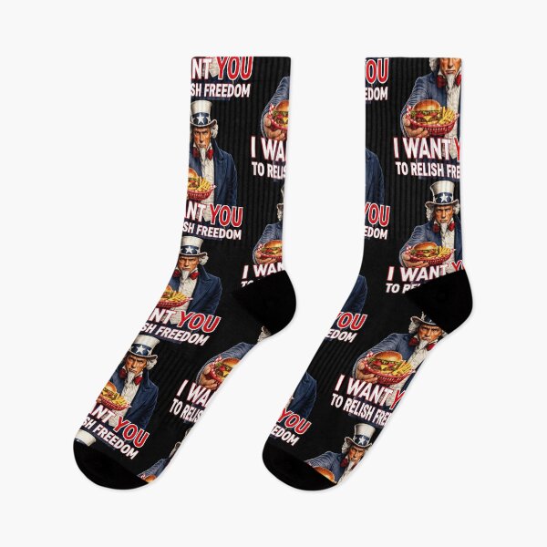 Item preview, Funny Patriotic Burger Lover Uncle Sam Americana Food Humor Fourth of July designed and sold by TheTrendsDesk.