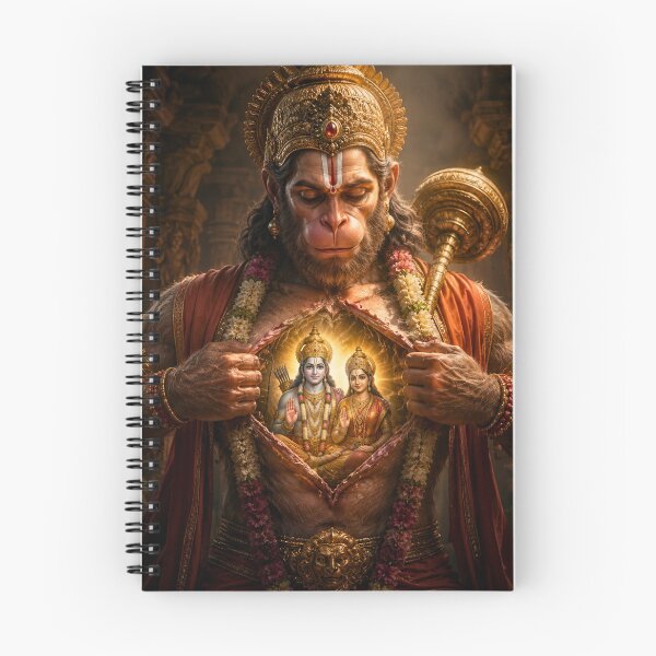 Item preview, Hanuman Revealing Lord Ram in His Heart – Ultimate Devotion Hindu Wall Art designed and sold by Homyar.