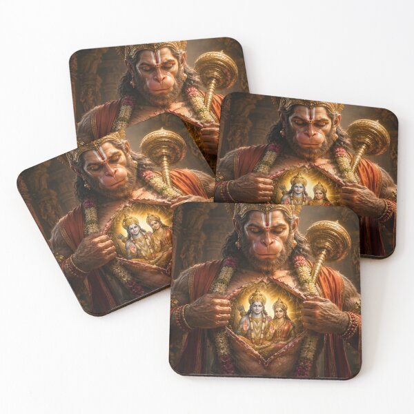 Item preview, Hanuman Revealing Lord Ram in His Heart – Ultimate Devotion Hindu Wall Art designed and sold by Homyar.