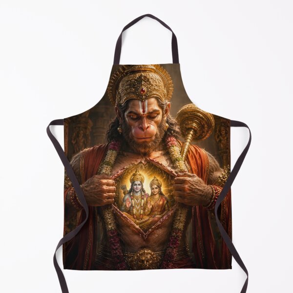 Item preview, Hanuman Revealing Lord Ram in His Heart – Ultimate Devotion Hindu Wall Art designed and sold by Homyar.