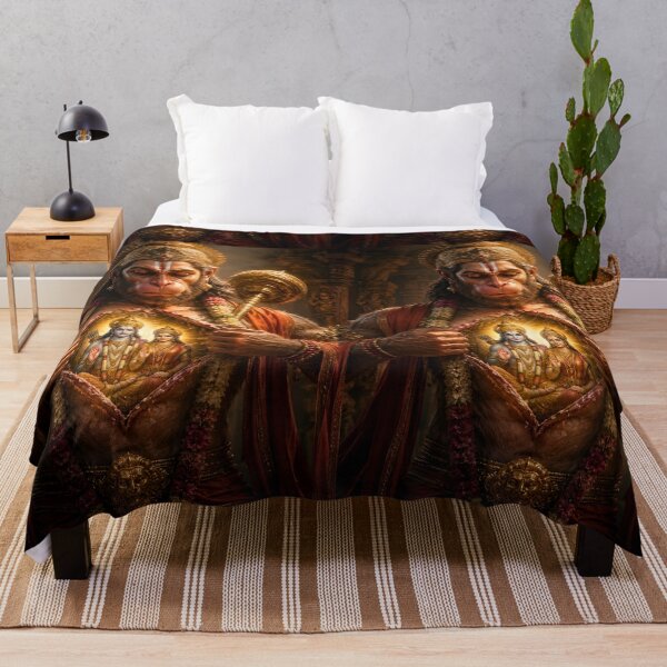 Item preview, Hanuman Revealing Lord Ram in His Heart – Ultimate Devotion Hindu Wall Art designed and sold by Homyar.
