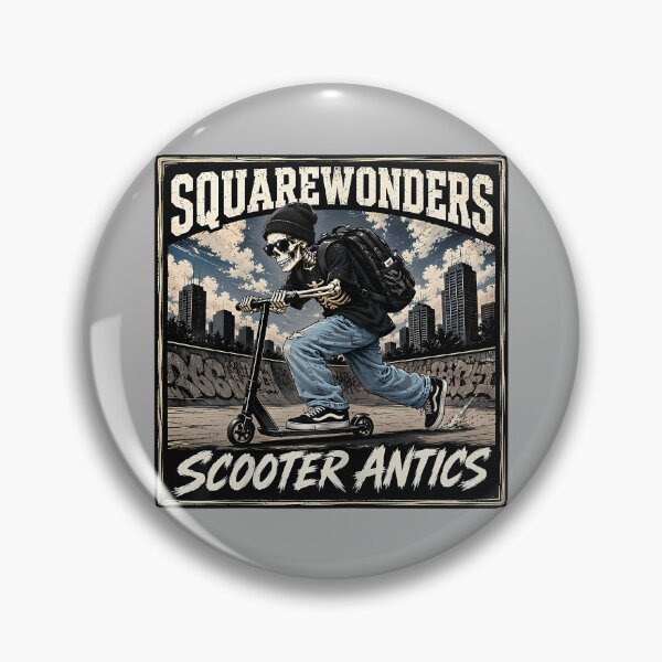 Item preview, Scooter Antics Skeleton Rider – Urban Streetwear Graphic designed and sold by GreggRoss.