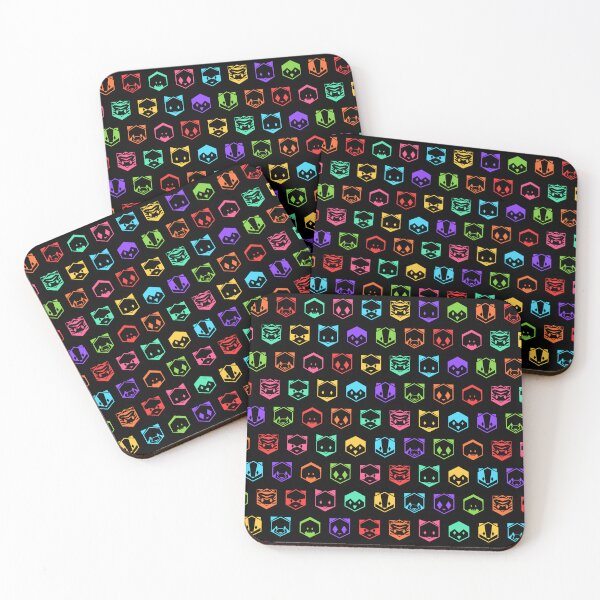 Item preview, Honeycomb Animals Rainbow - Dark designed and sold by animinimal.