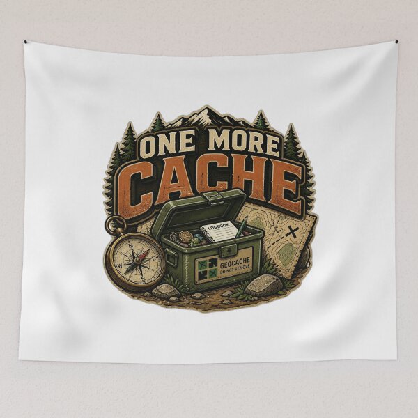Item preview, One More Cache Geocaching T-Shirt designed and sold by MitikS.