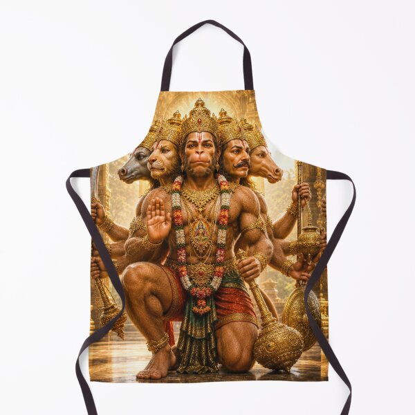 Item preview, Panchmukhi Hanuman – Five Faced Divine Protector Hindu Wall Art designed and sold by Homyar.