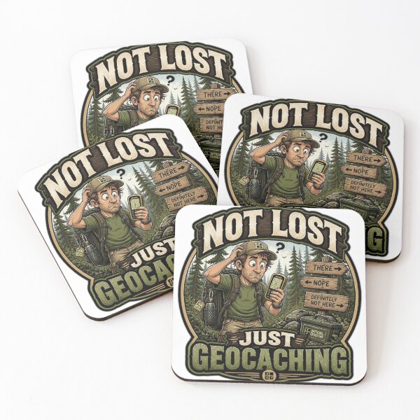 Item preview, Not Lost Just Geocaching Funny Geocacher Shirt designed and sold by MitikS.