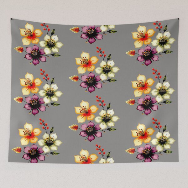 Item preview, Retro Flowers designed and sold by ViaARTfactory.