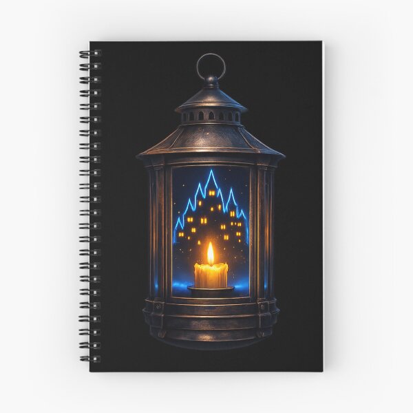 Item preview, Dark Gothic Lantern Haunted Castle Inside — Moody Dark Fantasy Art Print designed and sold by ArtoryWorks.