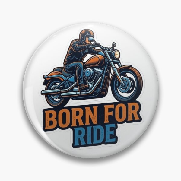 Item preview, Born For Ride Vintage Motorcycle Biker Sticker designed and sold by Sticker universe2.0.