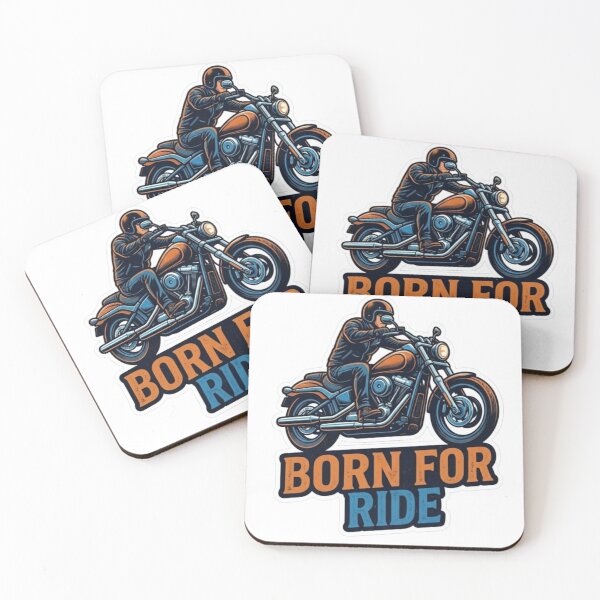 Item preview, Born For Ride Vintage Motorcycle Biker Sticker designed and sold by Sticker universe2.0.