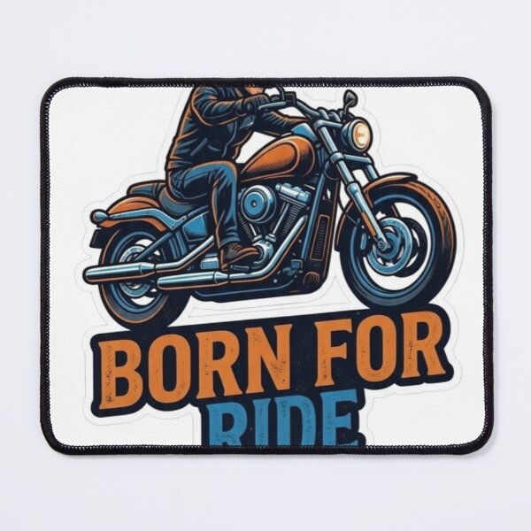 Item preview, Born For Ride Vintage Motorcycle Biker Sticker designed and sold by Sticker universe2.0.